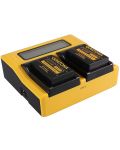 Двойно зарядно устройство Patona - за батерия Canon LP-E17, LCD, жълто - 2t