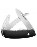 Джобно ножче Swiza - TT05, черно, с инструмент за кърлежи - 2t