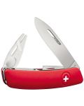 Джобно ножче Swiza - TT03, червено, с инструмент за кърлежи - 3t
