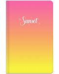 Бележник Lastva Sunset - A6, 96 листа, широки редове, асортимент - 4t