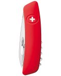 Джобно ножче Swiza - TT03, червено, с инструмент за кърлежи - 2t