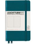 Джобен тефтер Leuchtturm1917 - A6, страници на точки, Pacific Green - 1t