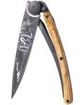 Джобен нож Deejo Olive Wood - Aquarius, 37 g - 1t