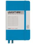 Джобен тефтер Leuchtturm1917 - A6, линиран, Nordic Blue - 1t