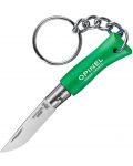 Джобен нож с ключодържател Opinel - №2, зелен - 1t