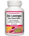 Echinamide Zinc Lozenges, пчелен мед, 60 таблетки за смучене, Natural Factors - 1t