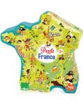 Пъзел-карта на Франция, 300 части (френска) - 1t
