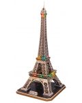 3D Пъзел Cubic Fun от 82 части и LED светлини - Eiffel Tower - 1t