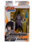 Екшън фигура Bandai Animation: Naruto Shippuden - Sasuke Uchiha (Anime Heroes) - 6t