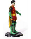 Екшън фигура The Noble Collection DC Comics: Batman - Robin (Bendyfigs), 19 cm - 2t