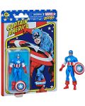 Екшън фигура Hasbro Marvel: Captain America - Captain America (Marvel Legends) (Retro Collection), 10 cm - 2t