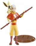 Екшън фигура The Noble Collection Animation: Avatar: The Last Airbender - Aang (Bendyfig), 18 cm - 6t