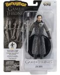 Екшън фигура The Noble Collection Television: Game of Thrones - Jon Snow (Bendyfigs), 18 cm - 8t