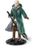 Екшън фигура The Noble Collection Movies: Harry Potter - Draco Malfoy (Quidditch) (Bendyfig), 19 cm - 3t