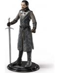 Екшън фигура The Noble Collection Television: Game of Thrones - Jon Snow (Bendyfigs), 18 cm - 4t
