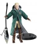 Екшън фигура The Noble Collection Movies: Harry Potter - Draco Malfoy (Quidditch) (Bendyfig), 19 cm - 6t