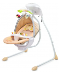 Електрически шезлонг и люлка Caretero - Bugies, Beige  - 1t