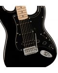 Електрическа китара Fender - Squier Sonic Stratocaster HSS MN, черна - 4t