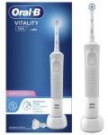 Електрическа четка за зъби Oral-B - Vitality 100 Sensi Ultra Box, бяла - 2t