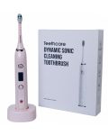 Електрическа четка за зъби IQ - Brushes Pink, 2 накрайници, розова - 1t