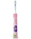 Електрическа четка за зъби Philips Sonicare - For Kids, HX6352/42, 2 накрайници, розова - 2t