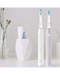 Комплект електрически четки за зъби Oral-B - Pulsonic Slim Clean 2900, сива/бяла - 2t