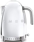 Електрическа кана Smeg - KLF04SSEU, 2400W, 1.7 l, сребриста - 1t