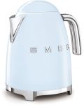 Електрическа кана Smeg - KLF03PBEU, 2400W, 1.7 l, синя - 2t