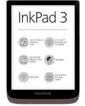 Електронен четец PocketBook - InkPad 3 Touch, 7.8", кафяв - 1t