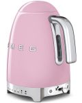 Електрическа кана Smeg - KLF04PKEU, 2400W, 1.7l, розова - 3t