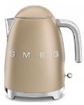 Електрическа кана Smeg - KLF03CHMEU, 2400W, 1.7 l, златиста - 1t