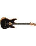 Електро-акустична китара Fender - Acoustasonic Strat, черна - 2t