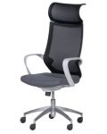 Ергономичен стол Carmen - 7576, сив/черен - 3t