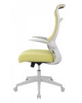 Ергономиочен стол Alexis - White, зелен - 2t