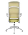 Ергономиочен стол Alexis - White, зелен - 5t