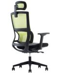 Ергономичен стол RFG - Grove, черен/зелен - 4t