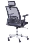 Ергономичен стол Carmen - 7514, графит/черен - 4t