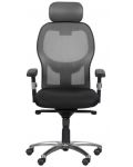 Ергономичен стол Carmen - 7520, черен/сив - 1t