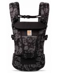 Ергономична раница Ergobaby - Adapt Soft Flex Mesh, Onyx Blooms - 2t