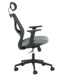 Ергономичен стол Carmen - 7567, черен/сив - 5t