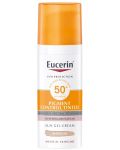 Eucerin Sun Оцветен слънцезащитен гел-крем за лице Pigment Control, SPF 50+, Тъмен, 50 ml - 1t