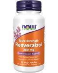 Extra Strength Resveratrol, 60 капсули, Now - 1t