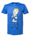 Тениска Fallout 4 - Vault Boy Crossed Arms, син размер S - 1t