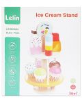Игрален комплект Lelin - Щанд за сладолед, от дърво - 2t