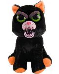 Плашеща плюшена играчка WMC Toys Feisty Pets - Черна котка - 3t