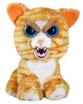Плашеща плюшена играчка WMC Toys Feisty Pets - Оранжева котка - 3t