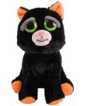 Плашеща плюшена играчка WMC Toys Feisty Pets - Черна котка - 1t
