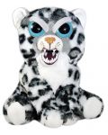Плашеща плюшена играчка WMC Toys Feisty Pets - Снежен леопард - 3t