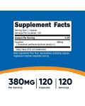 Feverfew, 380 mg, 120 капсули, Nutricost - 2t