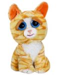 Плашеща плюшена играчка WMC Toys Feisty Pets - Оранжева котка - 1t